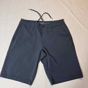 Mens Hang Ten Golf Shorts 32 Gray Striped Performance